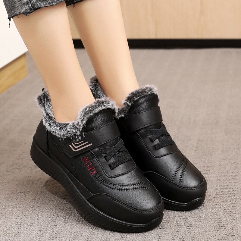 Botas de nieve para mujer, nuevos botines de mujer de felpa, botas de invierno impermeables, botas para mujer, zapatos de invierno para mujer, botines para Mujer 40