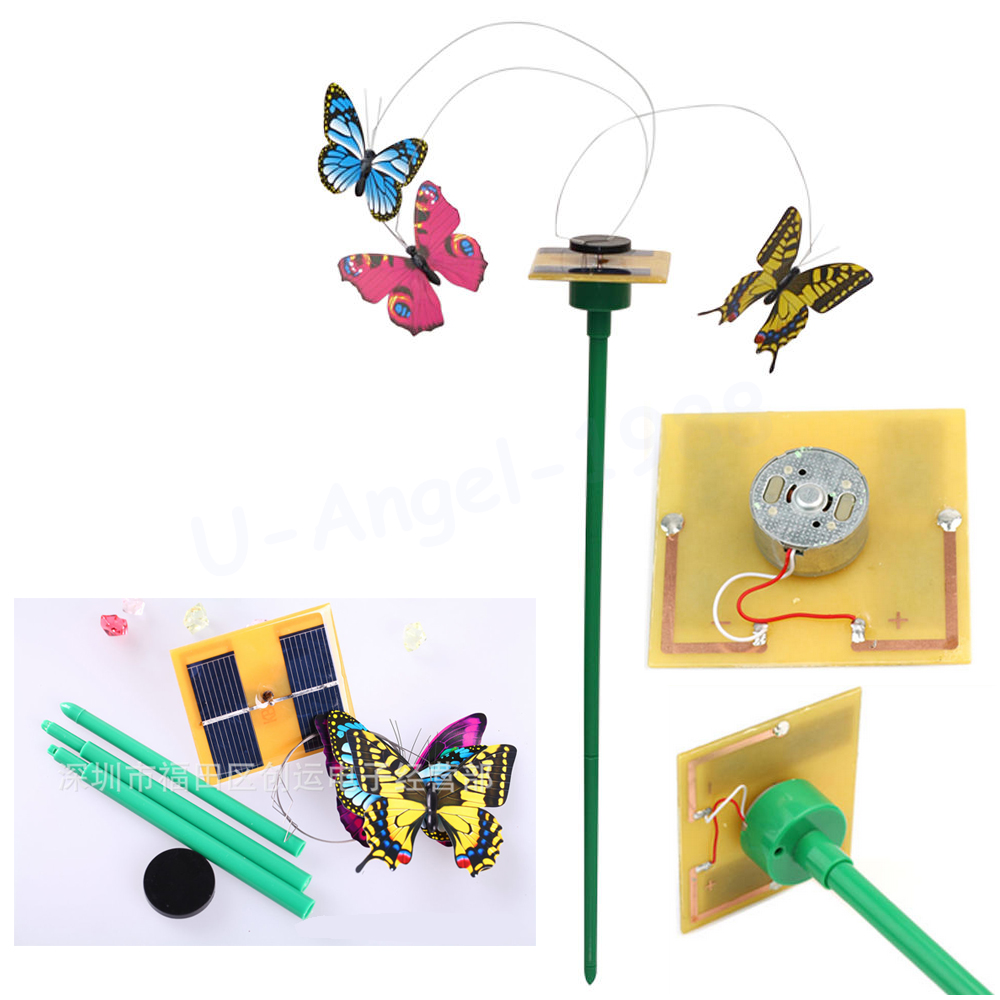 1 stk solcelledrevet dansende flyvende sommerfugl dekorationer til hjemmehave