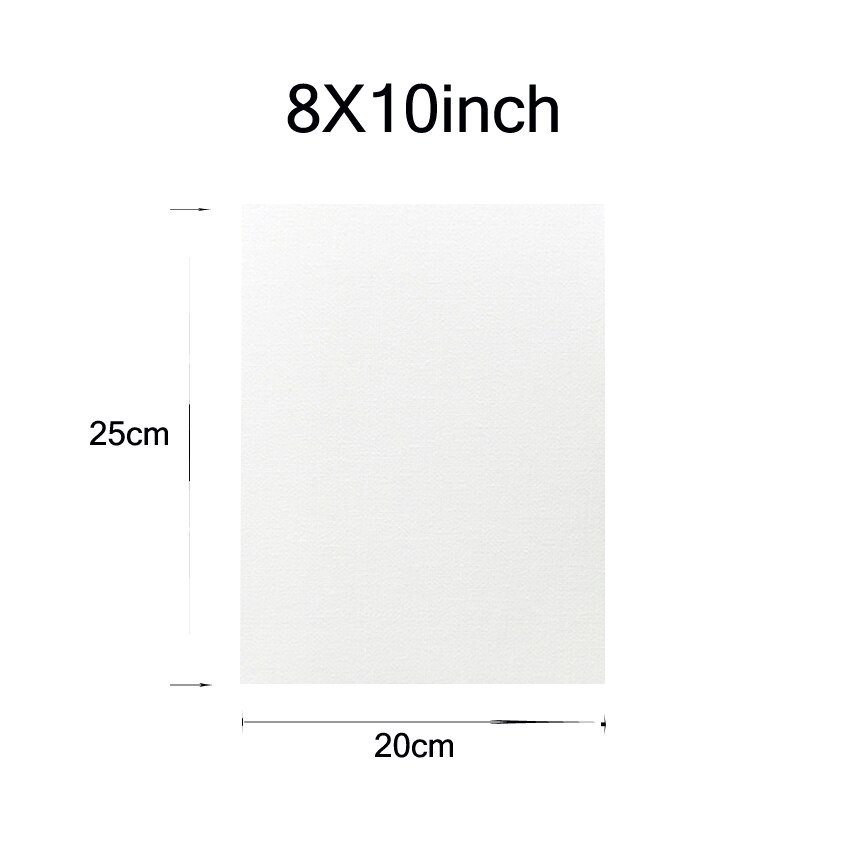 Male lærred panelplader 5*7 tommer 8*10 tommer 9*12 tommer 11*14 tommer 1pc multi størrelse til begyndere kunstnere studerende og børn: 8 x 10 1pc