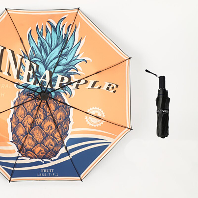 YADA Graffiti dessin animé drôle beau parapluie pluvieux pliant Anti-UV imperméable parapluies Parasol Protection solaire parapluie YD200099: YD200099E