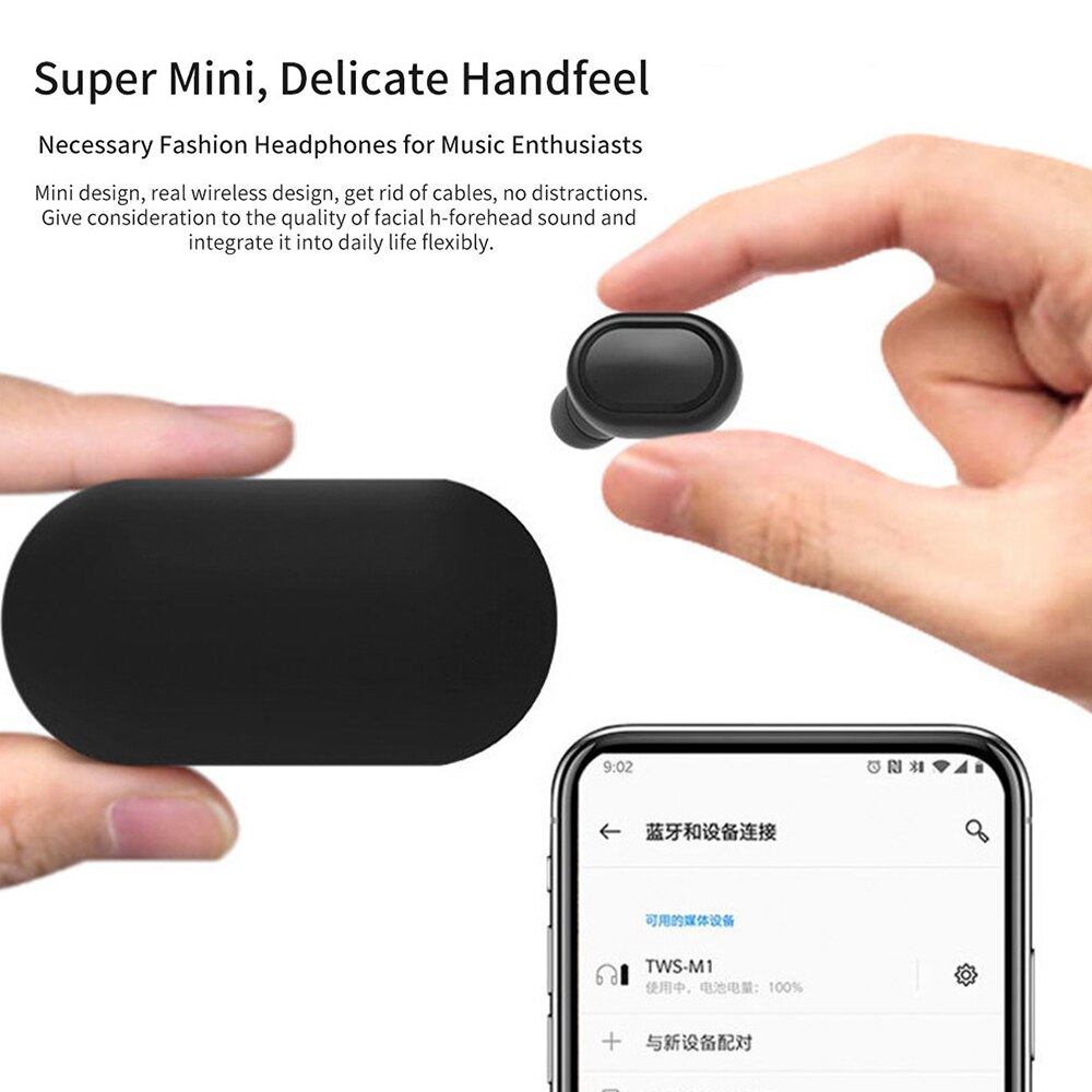 For Xiaomi Bluetooth Earphones 5.0 Earphones Stereo Wireless Active Noise Cancellation With Mic Handsfree Earbuds AI Control