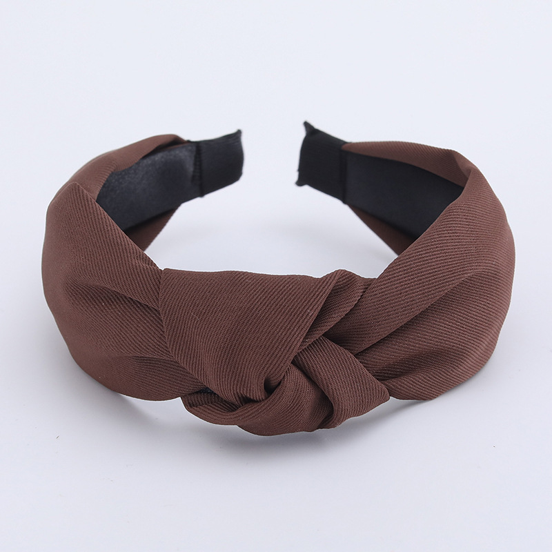 Minimalistische dameshoofdbanden Effen keperstof Geknoopte haarbanden voor dames Meisjes Casual winkelen Reizen Hoofddekselaccessoires