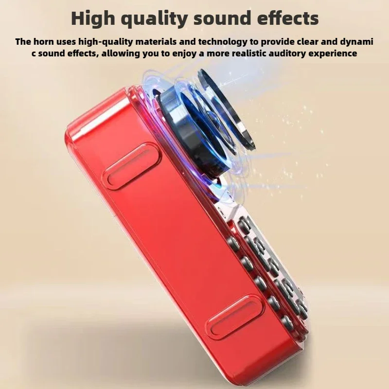 Radio FM portatile con altoparlante Bluetooth multifunzionale Inserimento scheda Radio Ricevitore Mini Am Fm Dab All Wave Digital Small