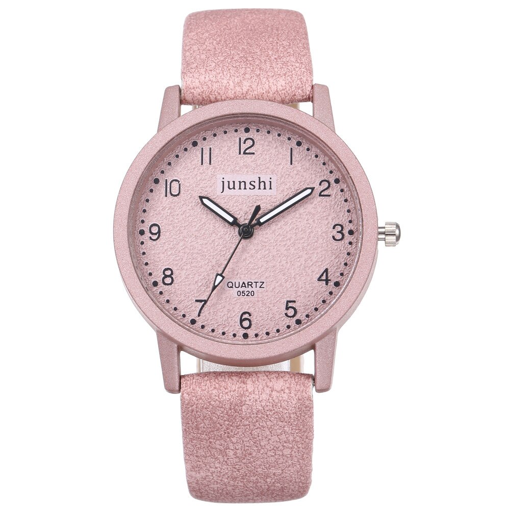 Best Selling Vrouwen Horloge Mode Romeinse Cijfers Dial Dames Quartz Horloge Exquisite Lederen Band Klok Zegarki Damskie @ 50