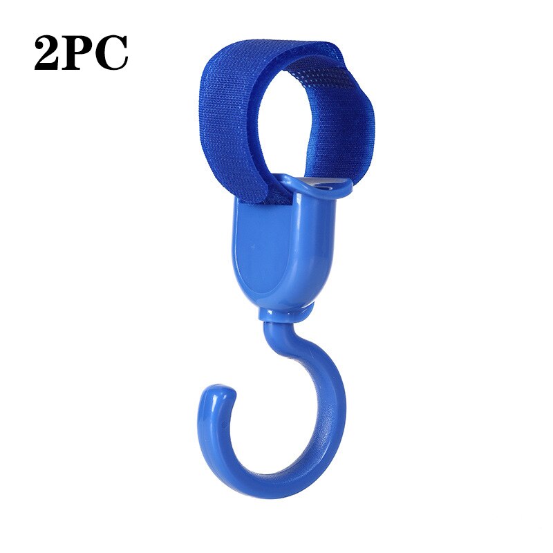 10 stk/parti klapvognstilbehør baby klapvognskroge universal barnevogn kørestol klapvogn vogn buggy clip bøjle clips: Blå 2pc