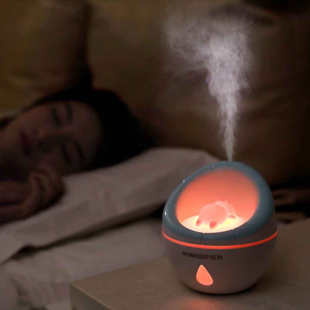 Bärbar 350ml ultraljudsled nattljus soffa aroma usb laddning luftfuktare luft eterisk olja arom diffusor renare atomizer