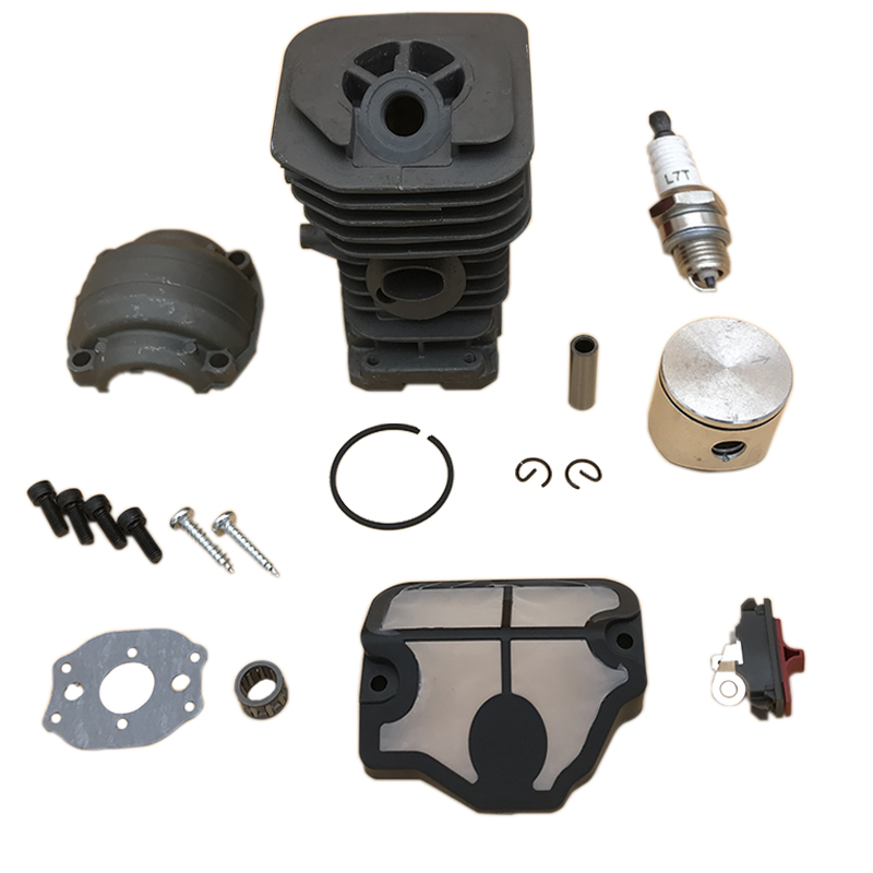 HUNDURE 38mm 40mm culasse Piston Pan montage vis bougie Kit pour HUSQVARNA 142 137 141 136 essence tronçonneuse pièces