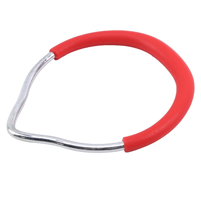Children Trapeze Bar Pull Up Rings Kids Handshake Iron Plastic Fitness Sports Pull Ring Outdoor Playground Swing Accessories: red