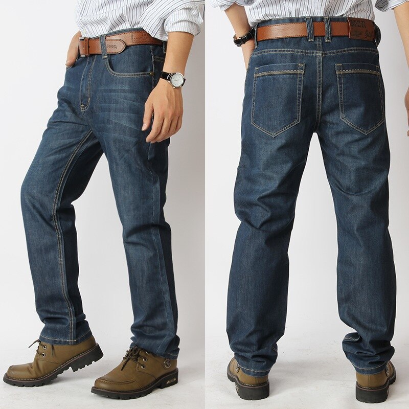 Europa och usa trend höst lös hip hop jeans i stor storlek herr jeans med stor ficka mer storlek 30-46 48 50: 36