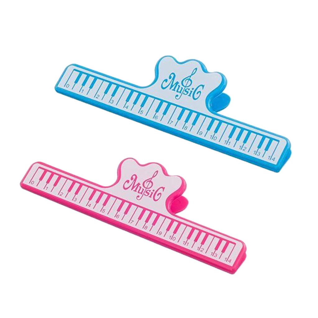 2 stykker plast musikk bok klipp musikk sideholder til å klippe dokument ark