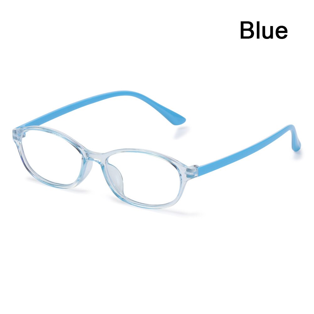 Round Anti-blue Light Kids Glasses Children Boys Girls Computer Glasses Protection Eyeglasses Ultra Light Frame: blue 01