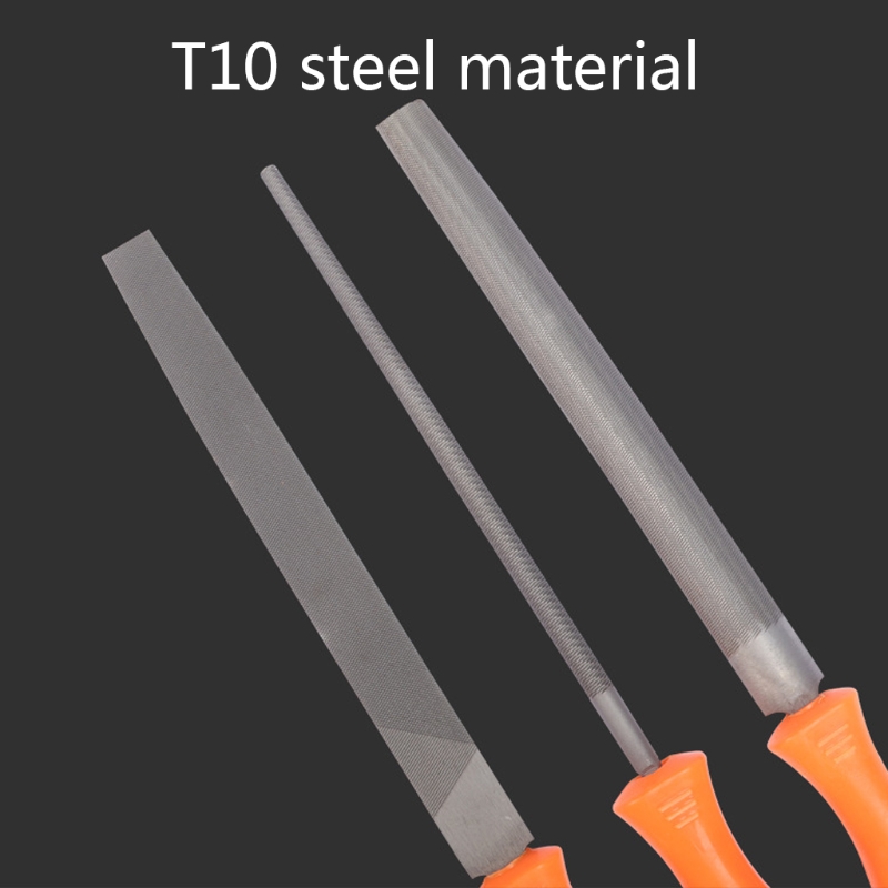 Durable Wood /Steel File Set Tools 3 Pcs for Plastic Wood Soft Metal and More
