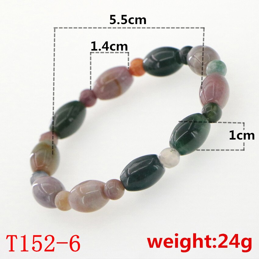 WUBIANLU-Bracelet en pierres d'agates naturelles pour femmes, 8 Styles, de luxe, tendance, diversifié, , Bracelets porte-bonheur: T152-6