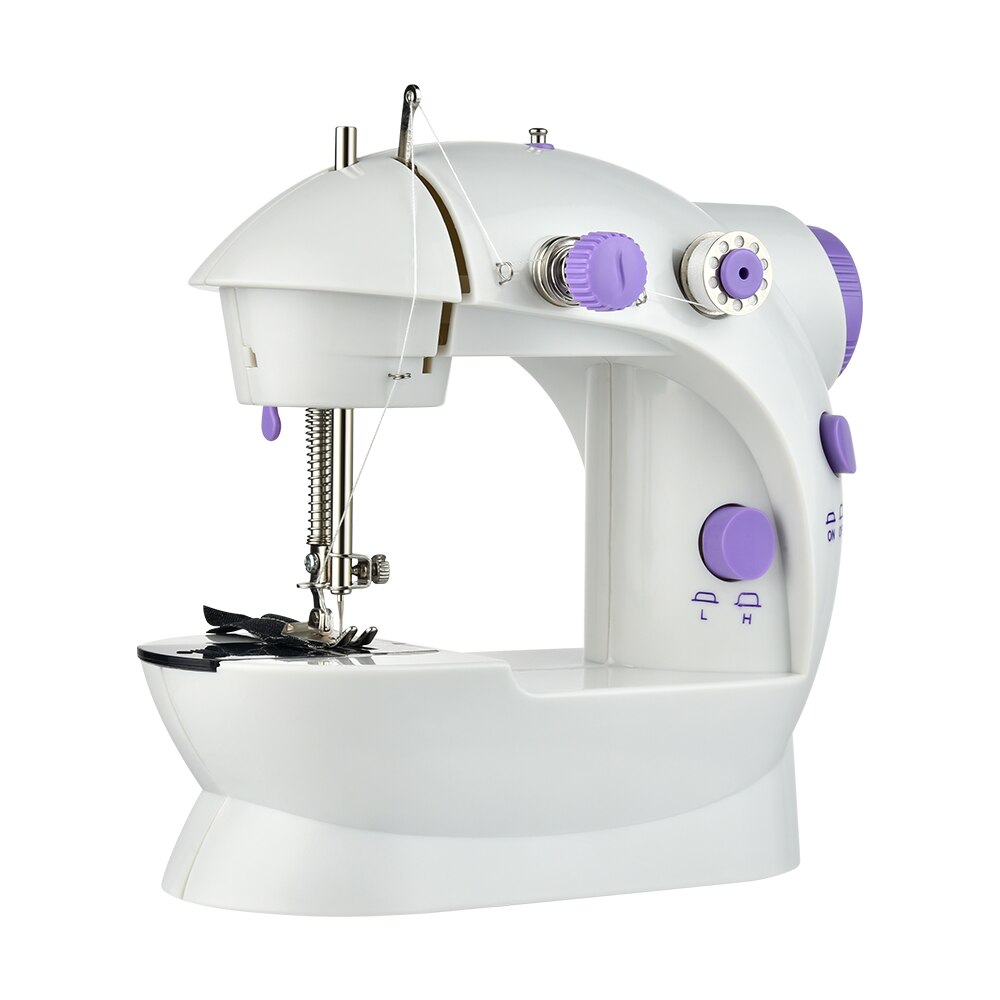 Mini Portable Household Electric Sewing Machine Handheld Machine To Sew Adjustable Speed Home Sewing Machine: EU plug