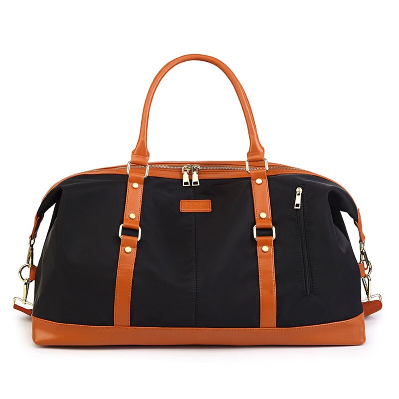 Bolso de viaje de retales a rayas para mujer, bolsa grande de viaje, fin de semana, para Fitness, XA731WB: Style 1