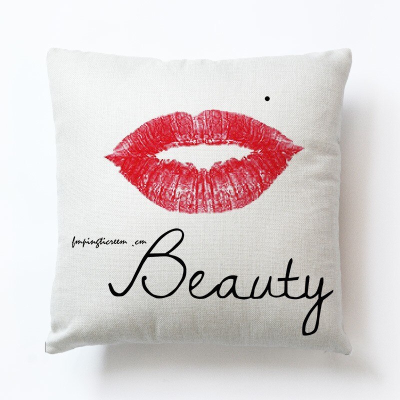 Liefde Paar Novel Kussenhoes Sofa Kussenslopen Woonkamer Decoratie 1Pcs 45X45Cm Dutje Pillowsham Voor Kinderen: D16