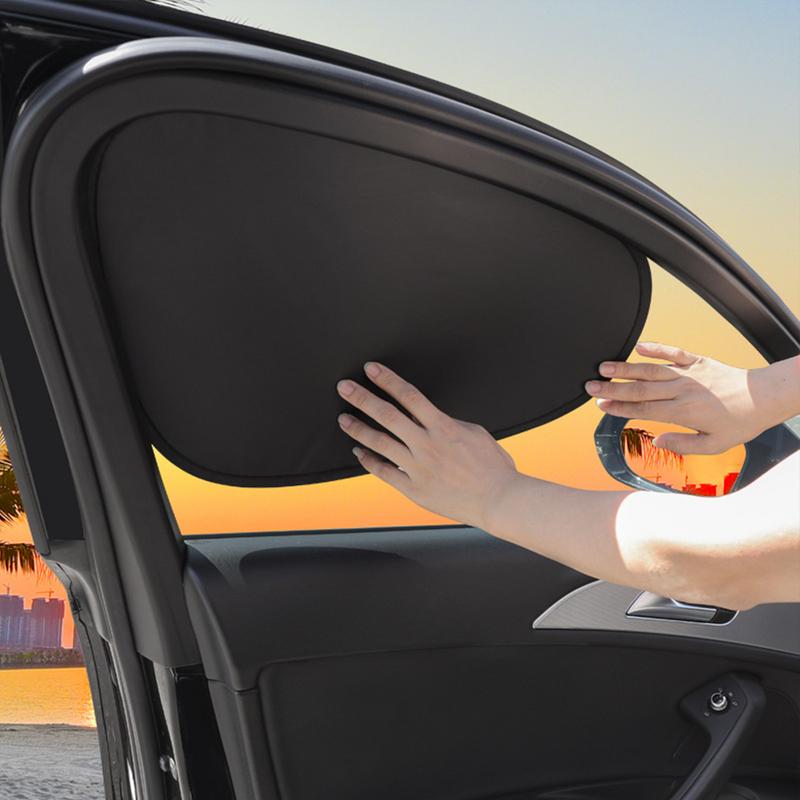 1 par de janela lateral do carro sombra proteção solar e isolamento térmico cortinas automáticas proteção uv sombra automática acessório interior do carro