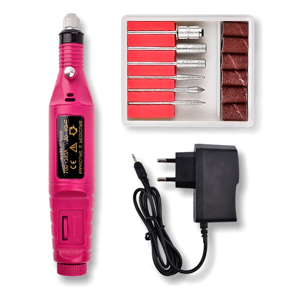 Micro motor para manicure, aparelho elétrico portátil para manicure, pedicure, 30000rpm, polimento, lixa de unha: 20000rpm