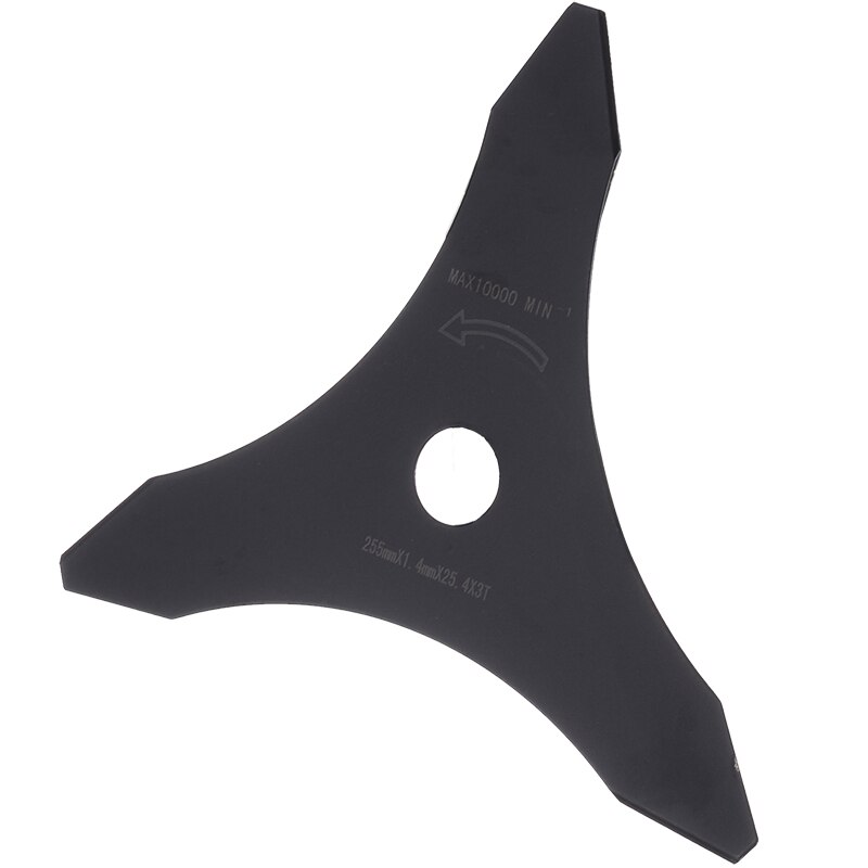 1Pc Black Brushcutter Blade Trimmer Blade 3 Tooth Brush Cutter Brushcutter Trimmer Blade Trimmer Strimmer Lawn Mower