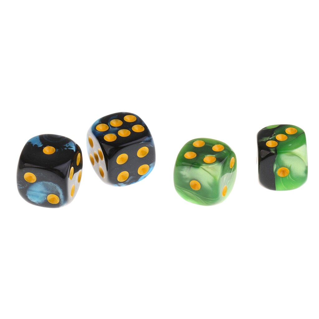 Paquet de 100 dés d'angle rond 12mm pointillés matrices pour jeu de rôle de fête