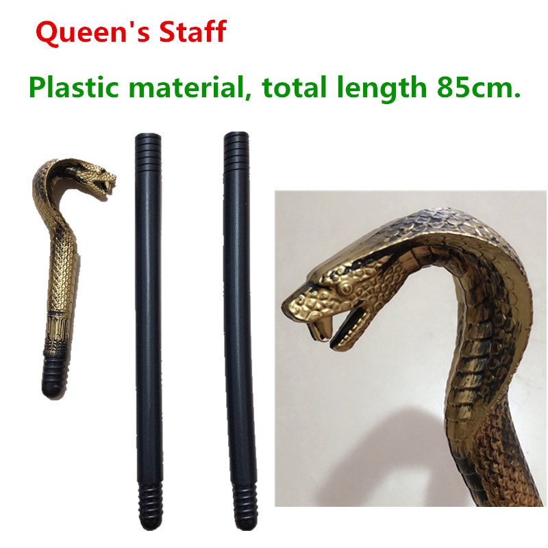 Egypte Farao Kostuum Cosplay Cleopatra Sticks Schedel Personeel Presbyter Splice Canes Plastic Lengte 85Cm