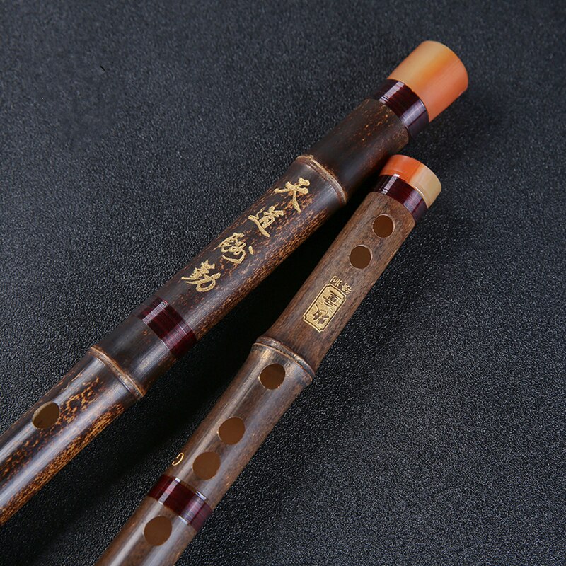 Chinese Purple Bamboo Flute Unpainte CDEFG key flauta transversal Bambu one section Instrument China Handmade flauta embolo