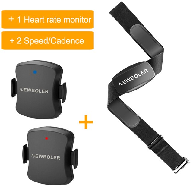 ANT+ &amp; Bluetooth 4.0 Heart Rate Sensor Monitor Chest Strap Bike GPS Computer Bicycle Wahoo Garmin Zwift Strava iGPSPORT Bryton: 1 H1 and 2 sensor