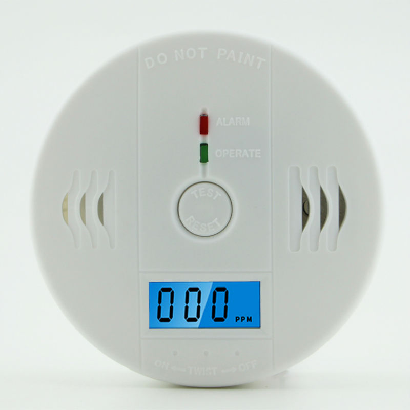 High Sensitive Digital Lcd Backlight Carbon Monoxide 85db Alarm Detector Tester Co Gas Sensor 6323