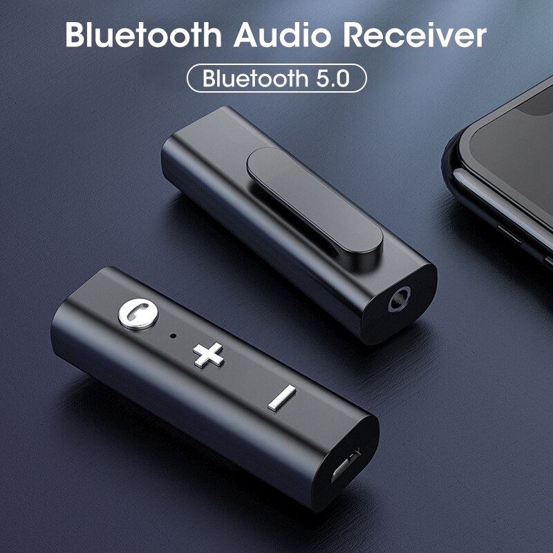 Niye 2 in 1 bluetooth car adapter bluetooth 5.1 stereo transmitter receiver wireless 3.5mm aux jack adapter car kit mic