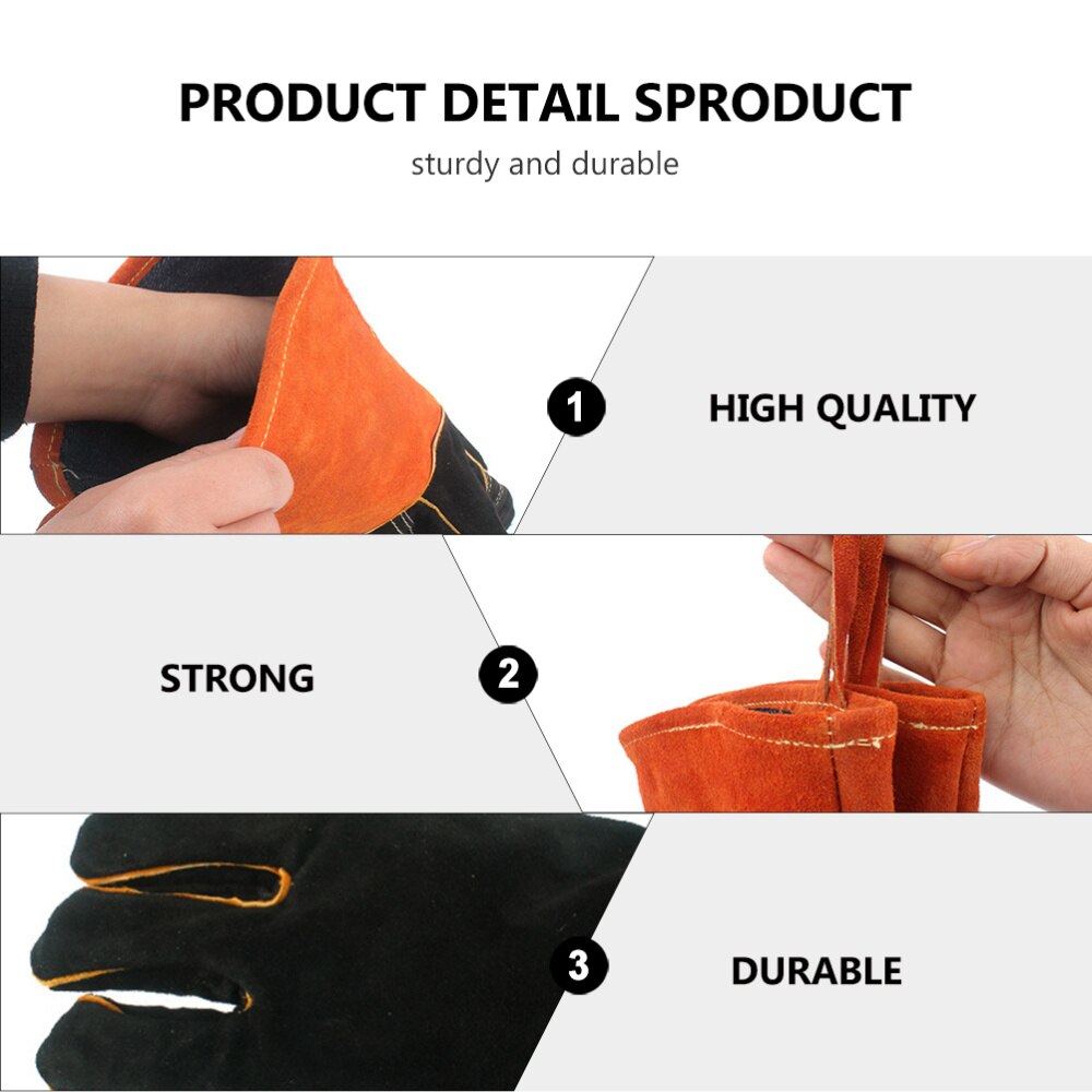 Guantes resistentes y duraderos, resistentes al calor, para barbacoa, protectores para Camping, 1 par