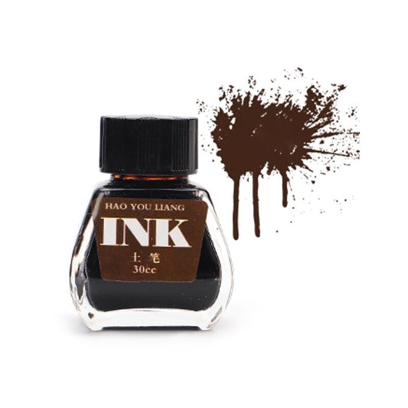 30ml 16 couleurs verre lisse écriture stylo plume encre costume pour recharge école étudiant papeterie fournitures de bureau: 16