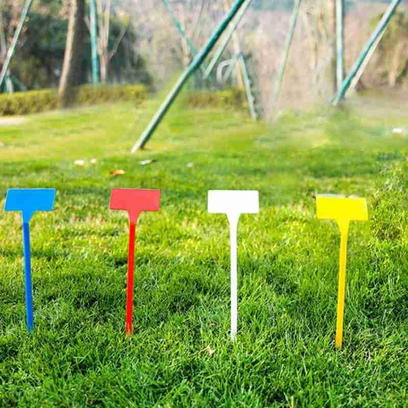 10 Pcs 30 Cm T-Type Plastic Kwekerij Plant Label Tuinieren Plant Classificatie Sorteren Teken Ticket Bloem Dikke tag Mark