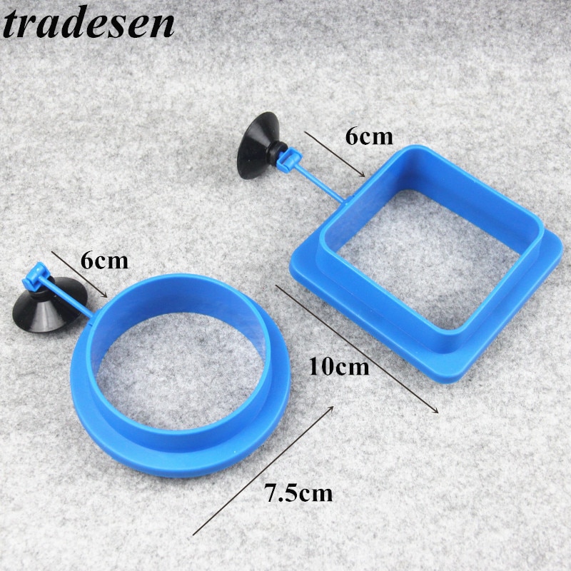 1pcs Fish Feeding Aquarium Fish Tank Ring Feeder Station Floating Food Water Plant Buoyancy Circle Feeding Ring Aquarium Fish