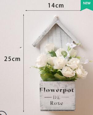 Vintage tre blomstervaser stilk blomsterpotter plantekasser vegghengende vase hjemmeinnredning smijernshåndverk: J