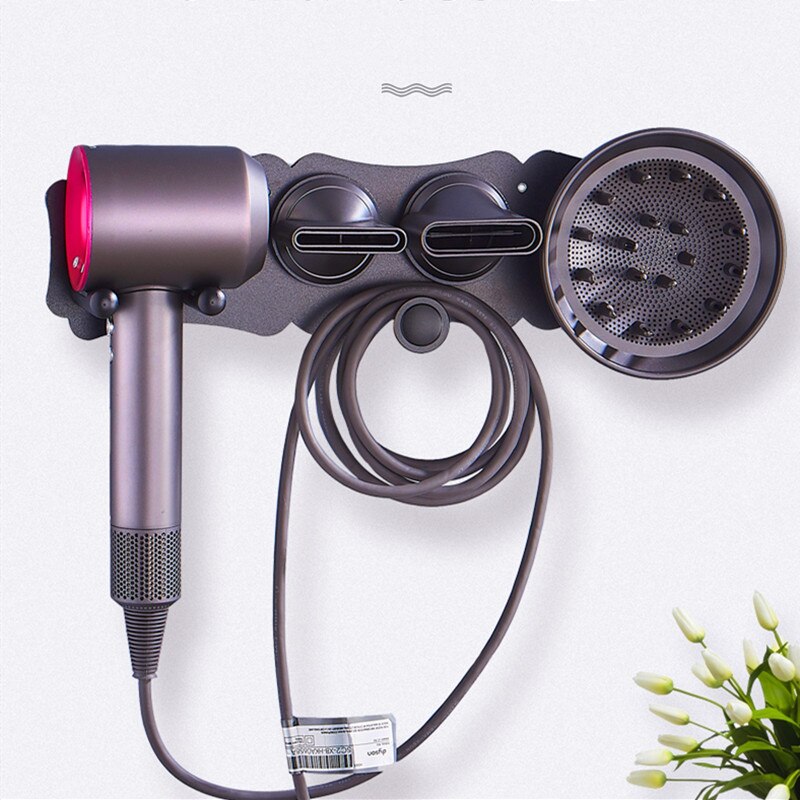 Badkamer Planken Zwart Föhn Houder Wandmontage Opbergrek Zilver Keuken Plank Voor Dyson Supersonic Föhn Houder