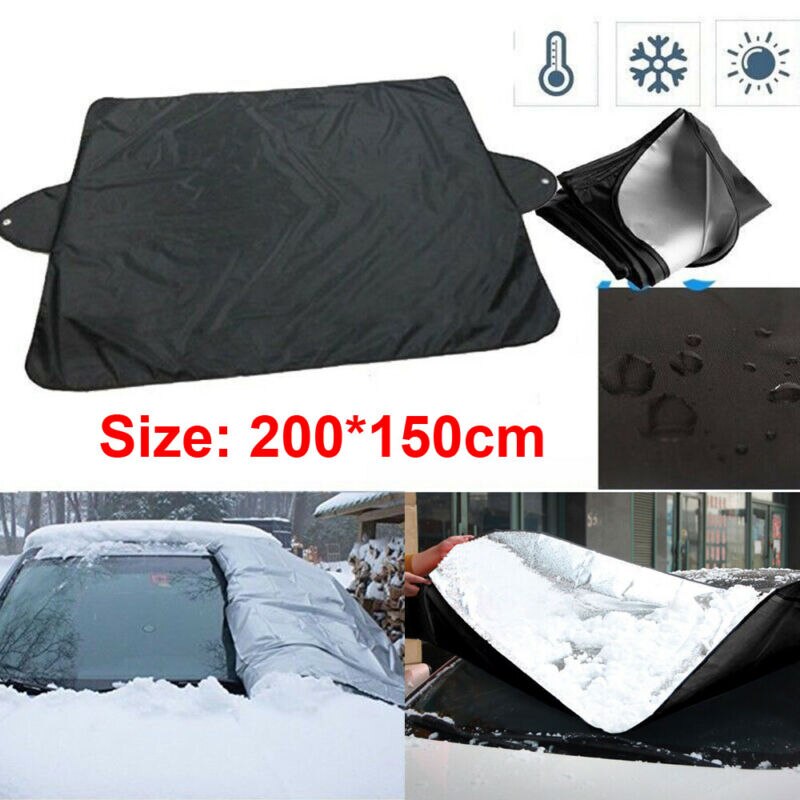 Car Windscreen Cover Anti Snow Frost Ice Shield Dust Cover Heat Sun Shade Wind