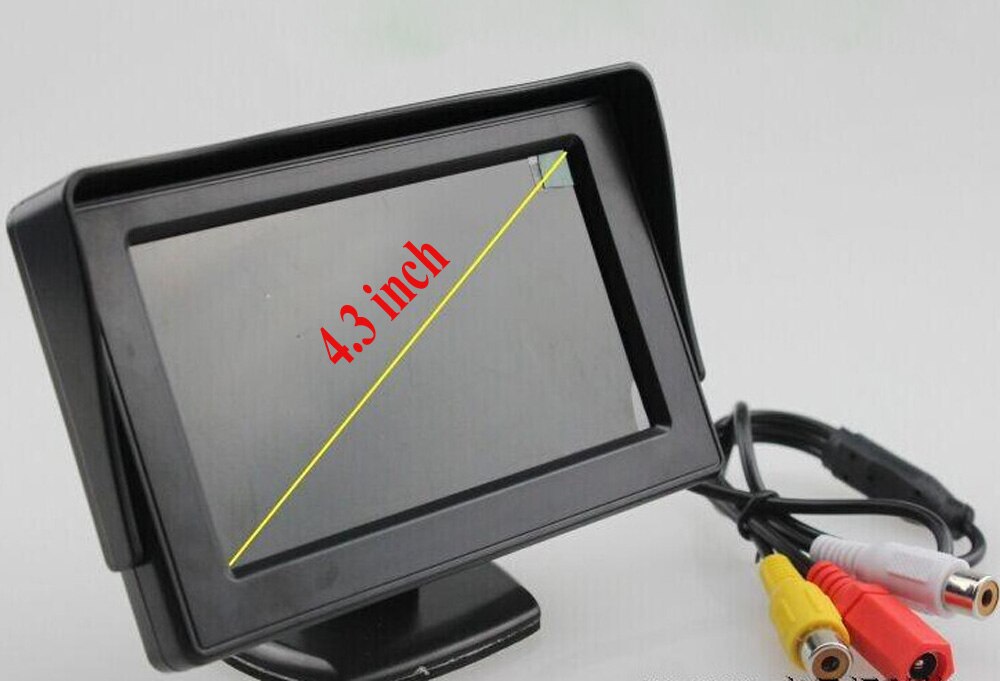 2In1 Car Parking System Kit 4.3" TFT LCD Color Rearview Display Monitor + Waterproof Reversing Backup Rear View Camera