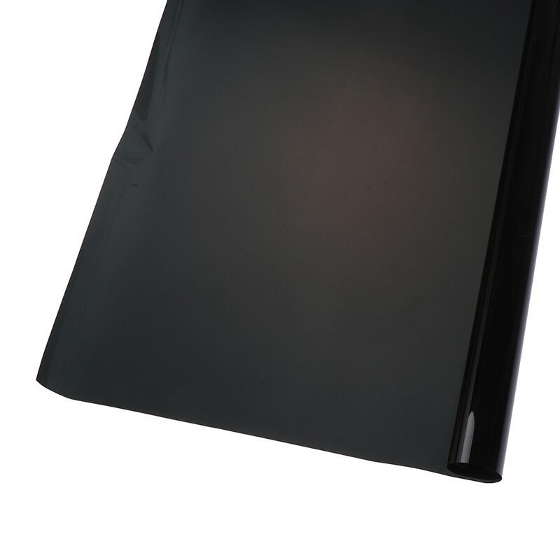 76cm x 6M Black Glass Window Tint Shade Film VLT 1% Auto Car Roll Car exterior decorations