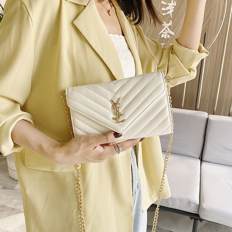 Nova marca de luxo bolsa de corrente feminina um ombro mensageiro saco moda estilo ocidental carteiro saco elegante diamante mini