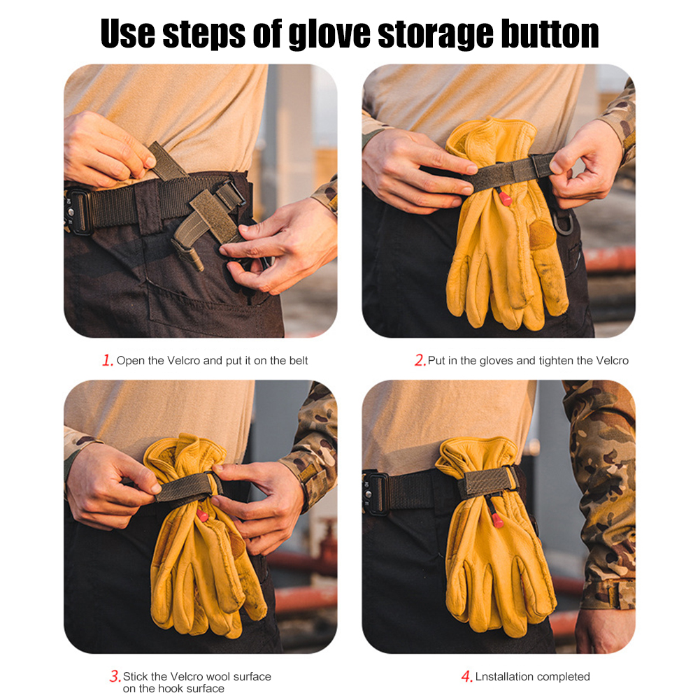 Gants de plein air crochet corde d'escalade boucle de rangement, Camping alpinisme boucles de suspension, outils multifonctionnels portables 2 pièces