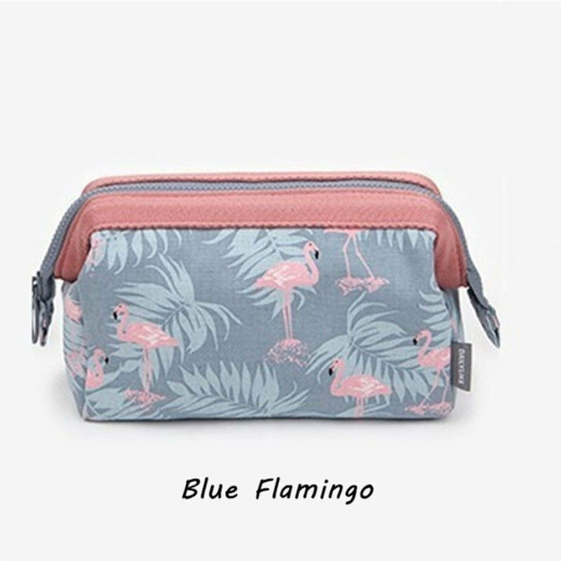 Sac de maquillage grande capacité pour fille, décontracté la avec motif flamand rose pour femme: 1