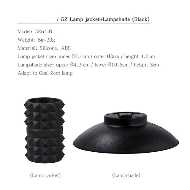 Abat-jour en forme de lampe pour tente de Camping en plein air, phare pour objectif zéro, Micro Flash, bricolage: Gz64-b