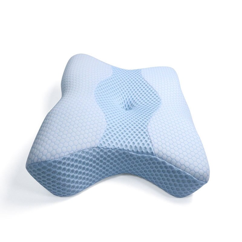 Side sleeper contour memory foam pude, ortopædisk sovepude, ergonomisk cervikal pude til nakkesmerter med vaskbar hypoa