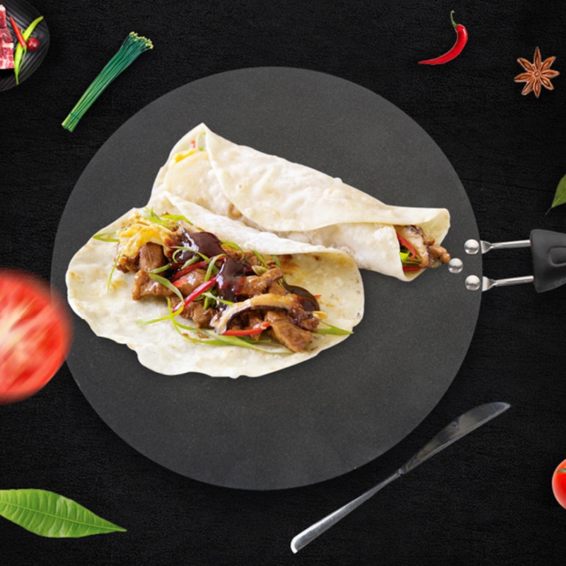 30cm Kitchen Griddle Pan Non-stick Grill Pans Cast Iron Omelet Crepe Pan Round Cookware For Induction And Gas Stove Kitchen