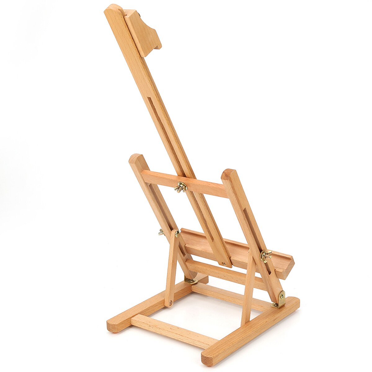 Art Easel Adjustable Height Tabletop Wood Studio Multifunctional Outdoor Folding H-Frame Art Easels Artist Painting Tools