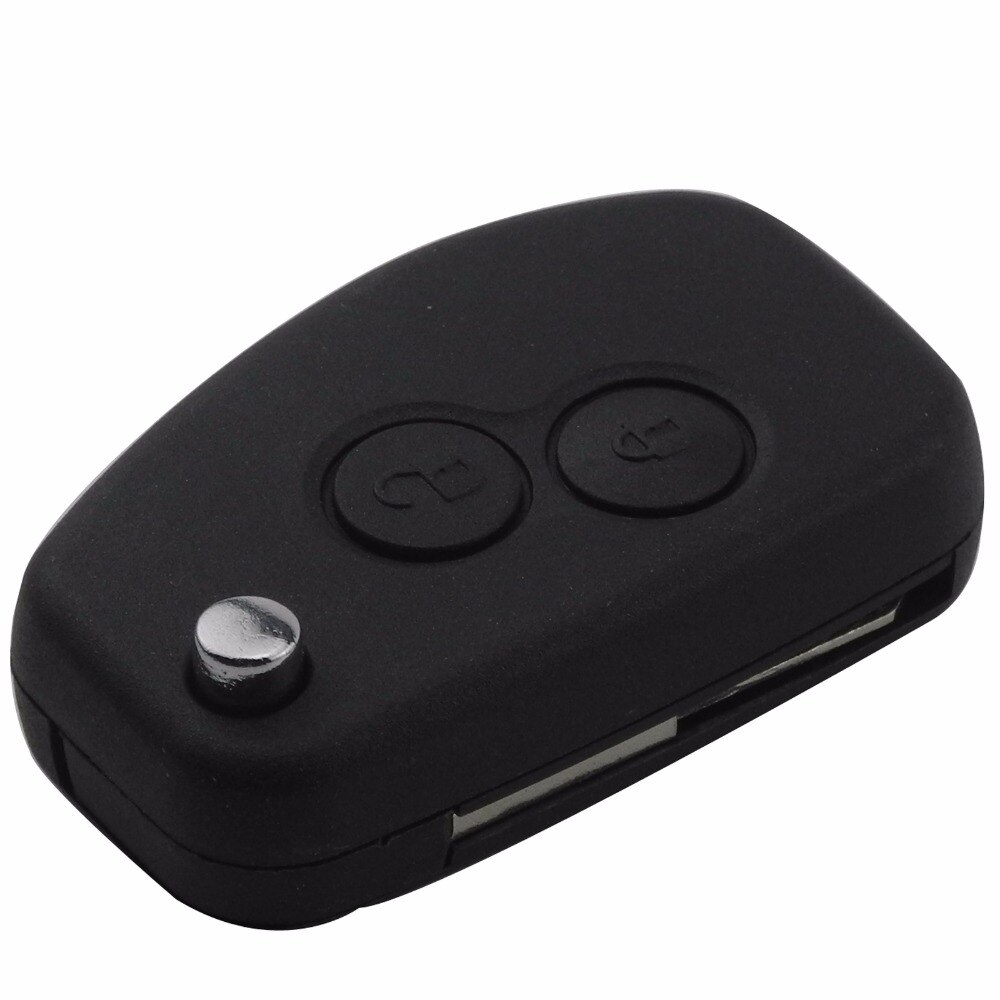jingyuqin Remote Car Key Fob Shell Modified For Renault Megan Modus Clio Kangoo Logan Sandero Duster 2 Buttons Flip Folding Case
