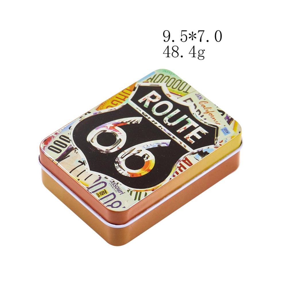 Metal Rectangular Empty Tins Box Containers Mini Portable Box Small Storage Kit Home Organizer Holders For Home Outdoor Storage