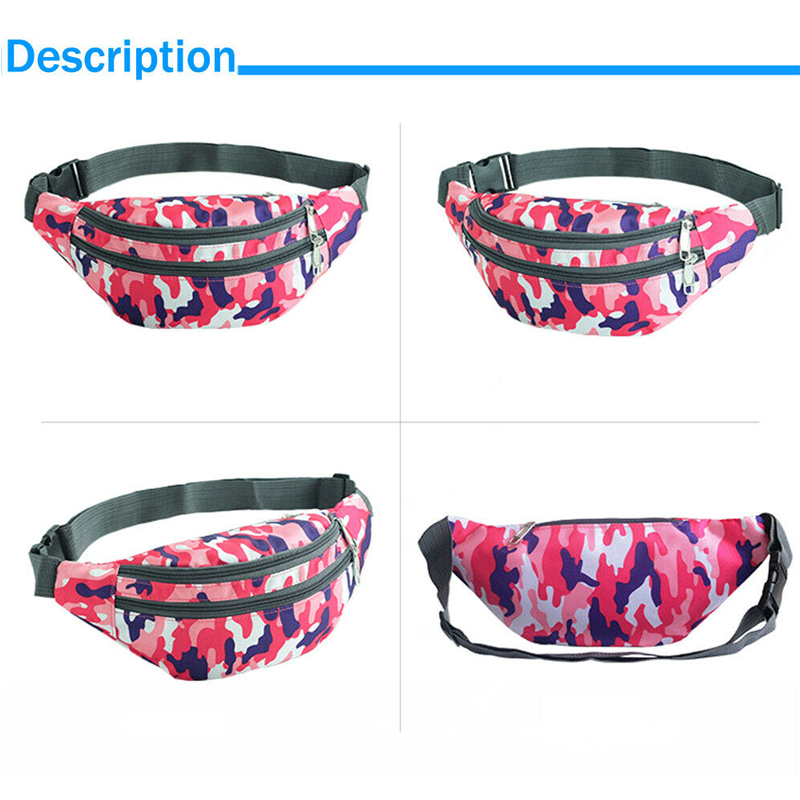 date voyage BUM sac Bumbag taille argent ceinture passeport portefeuille zippé sécurité poche Camouflage taille Packs