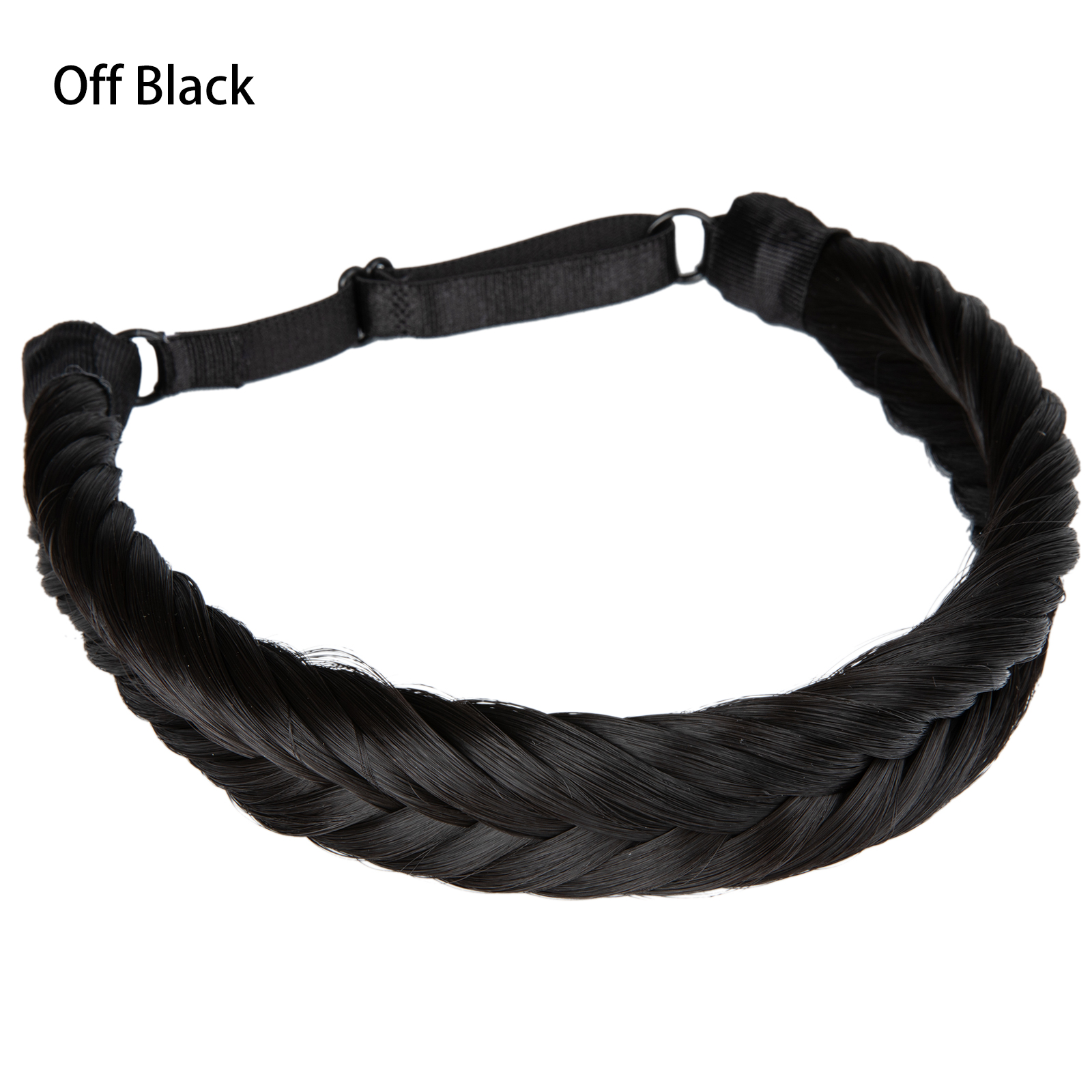 SARLA-Diadema sintética con trenzas de cola de pez para mujer, pelo con cinturón ajustable, diadema trenzada, estilo bohemio, postizos de peinado