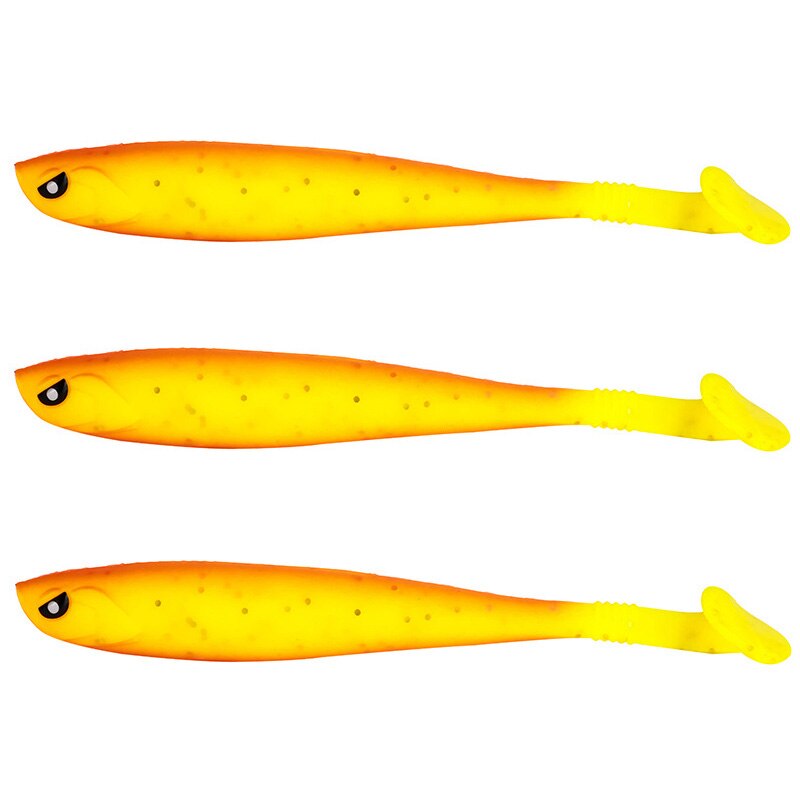 3 kpl 10g 13cm viehettä pehmeä syötti jigi vaapu shad swimbaits keinotekoinen silikoni syötti jigipää kalastus kumikala viehe: 7
